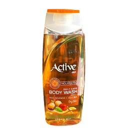 اکتیو شامپوبدن روغن ماکادامیا و جوجوبا400میل